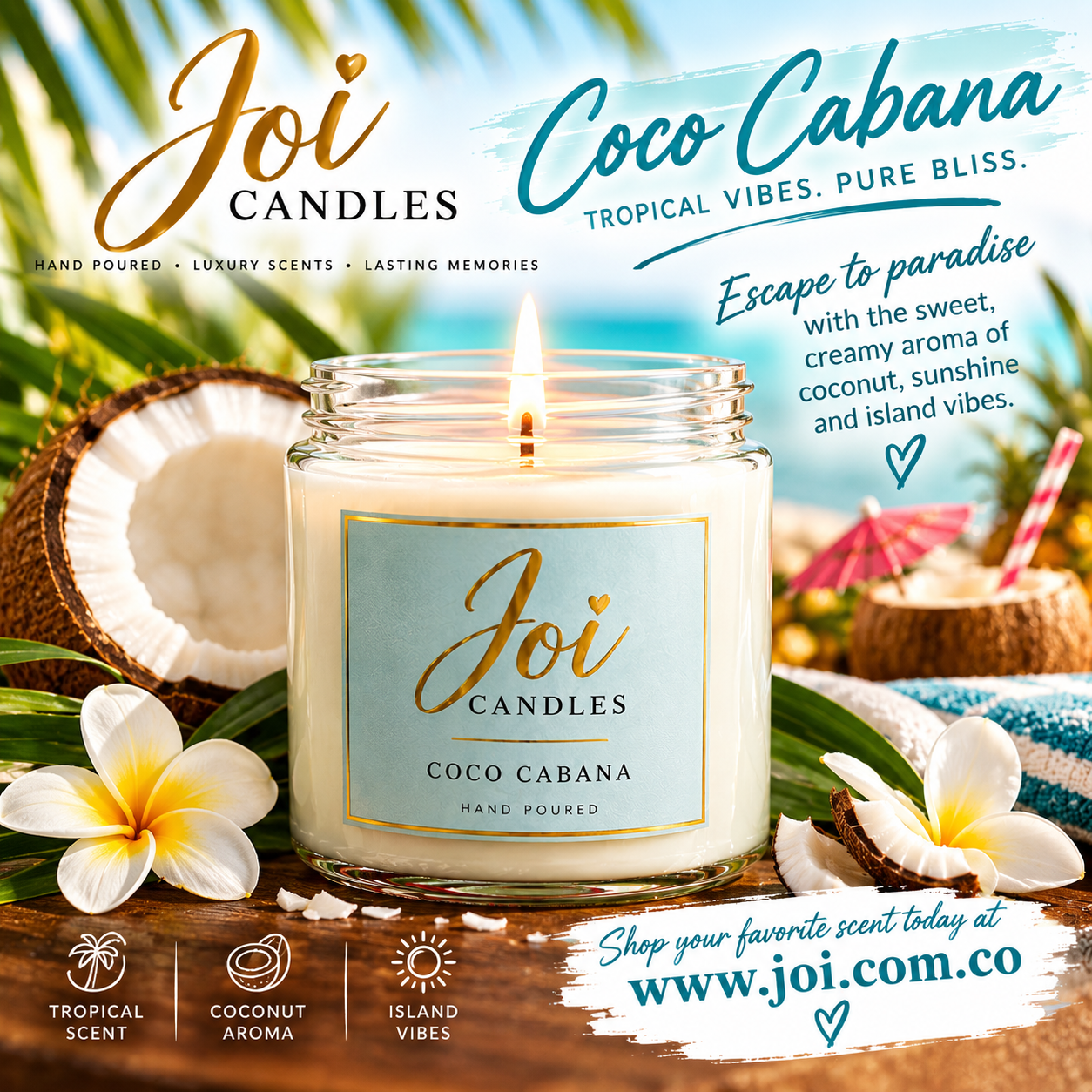 Joi Candle (various scents and sizes)