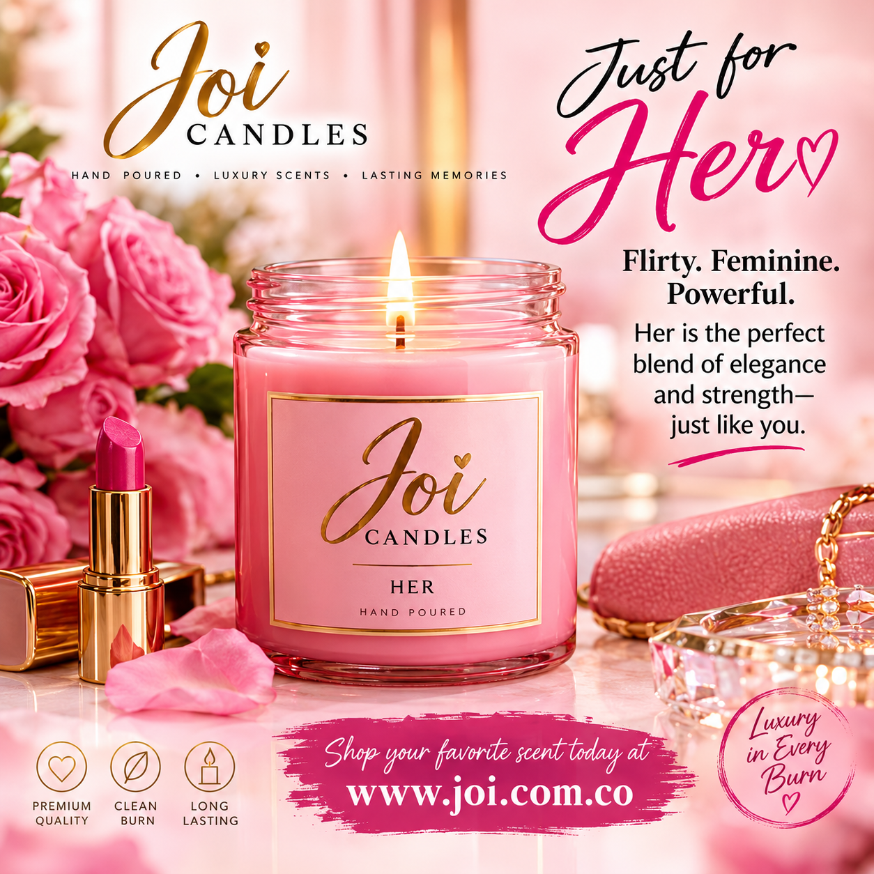 Joi Candle (various scents and sizes)